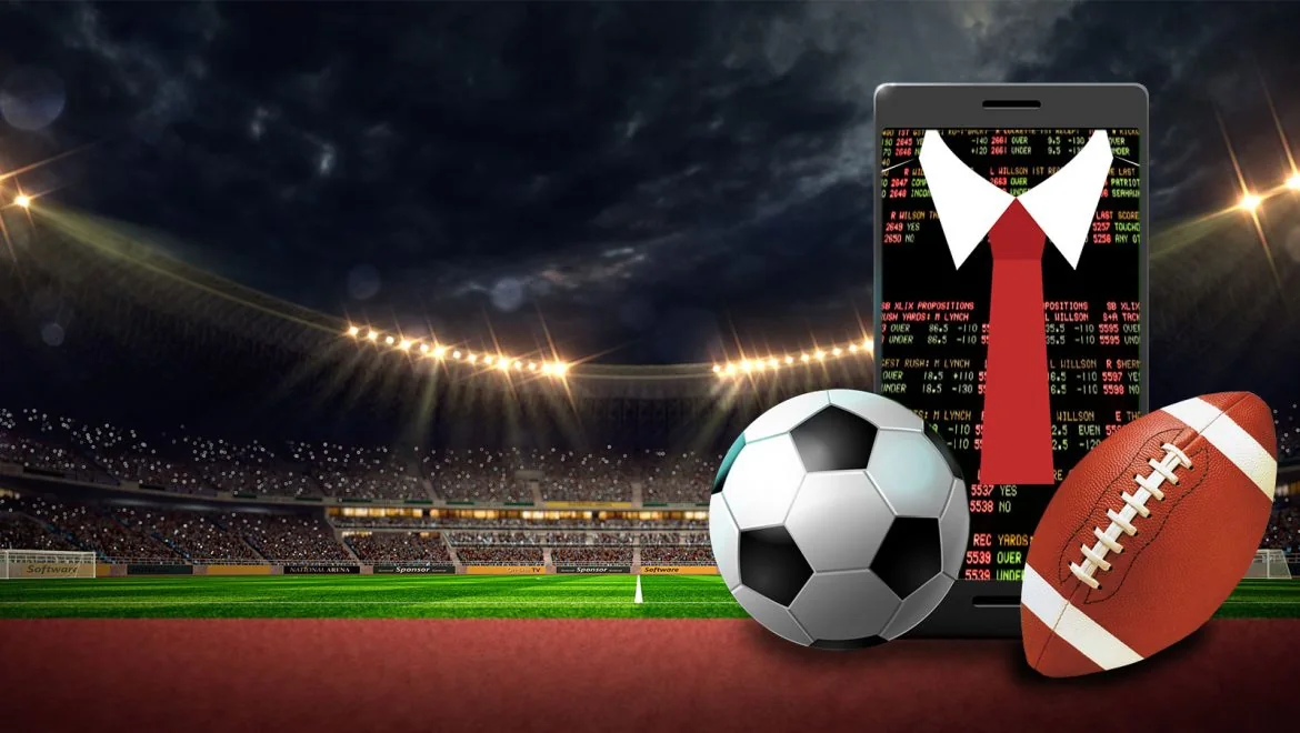 Ilustrasi suasana pertandingan olahraga untuk lobi DUIT8